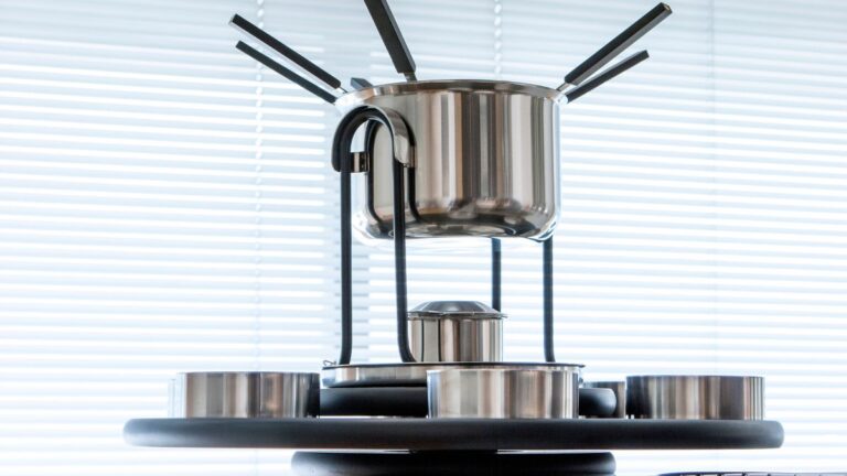 panela de fondue inox