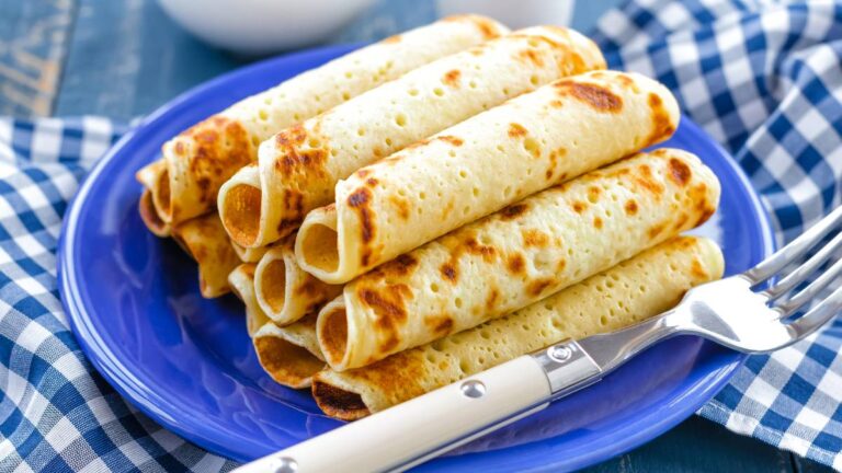 panquecas em um prato